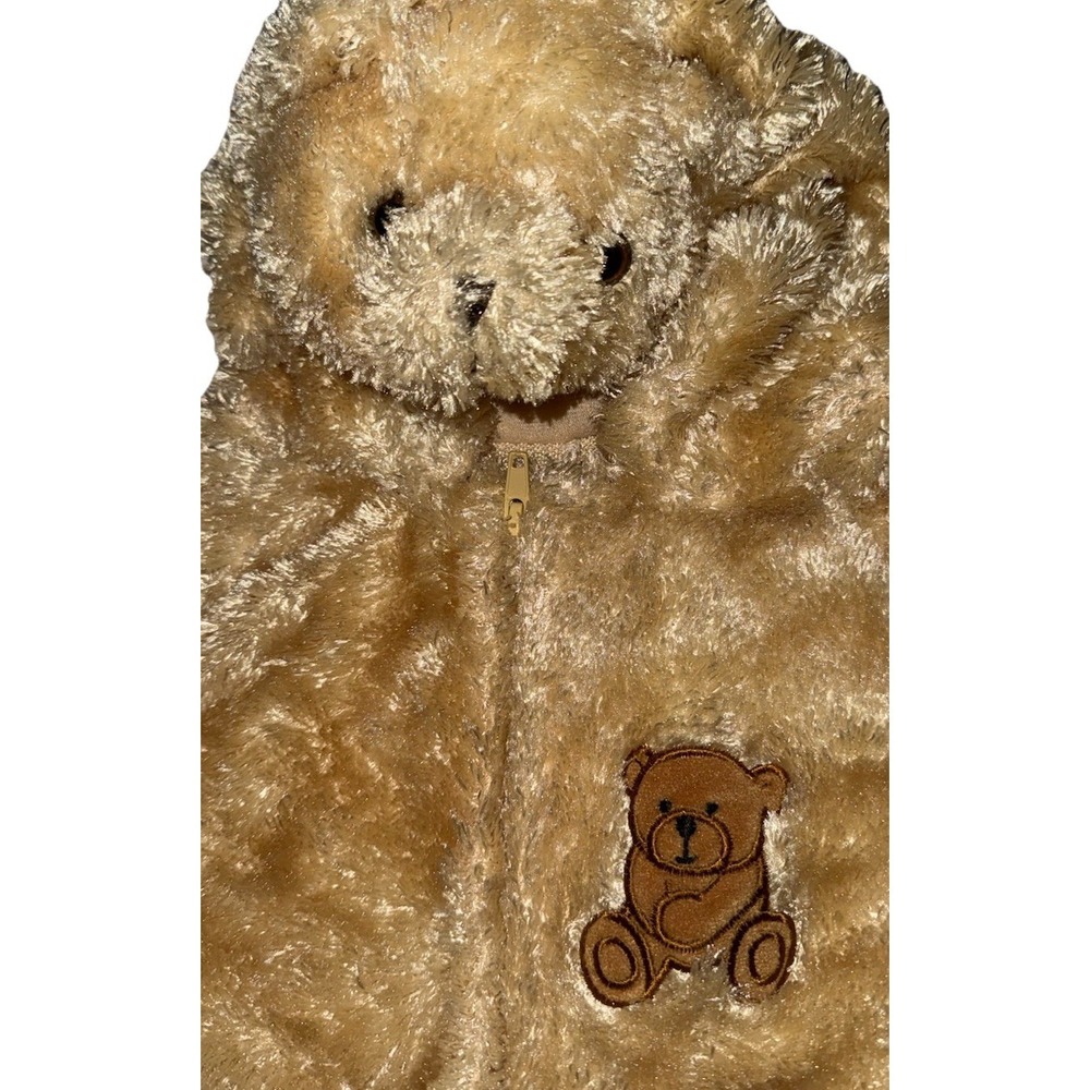 Fuzzy Bear Outfit One Piece Jumper Zoos Brown 12-18 Months - Picture 3 of 5